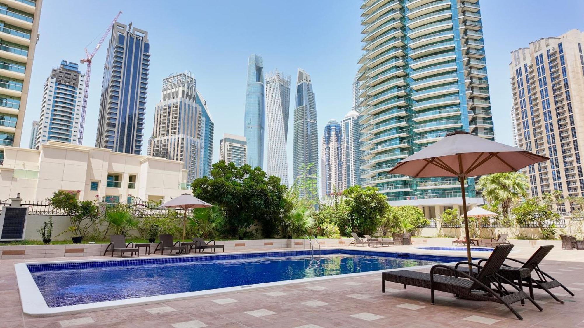 Spacious 2 Bed Apt At Marina High Floor Dubai Dış mekan fotoğraf
